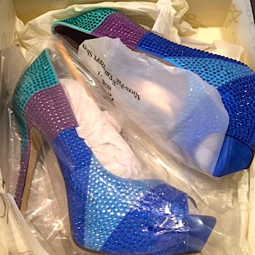 ENZO ANGIOLINI PLATFORM EVENING PUMP - Picture 2 of 12